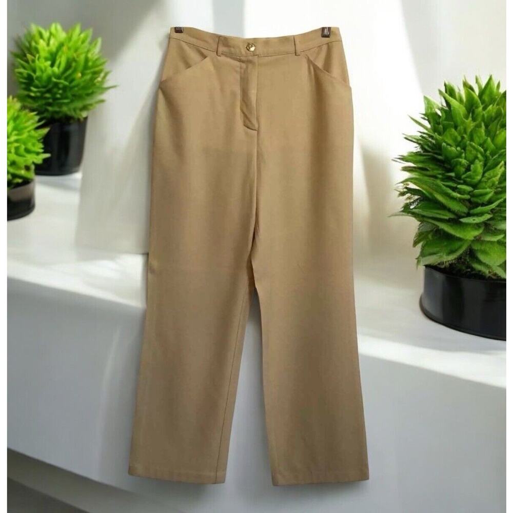 St. John Essentials cropped pants with stretch Women’s Size 6 Maize Yellow